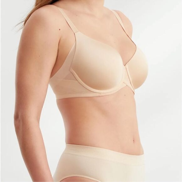 Wacoal- Women’s 853281 Side Smoother Underwire T-Shirt Bra Beige, Plus Size 38G - Picture 8 of 10